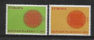 SAN MARINO, 729-730, MNH, EUROPA