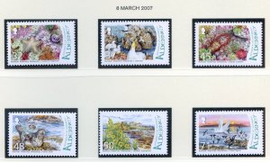 Alderney 2007 Designation Set SGA309/A314 Unmounted Mint