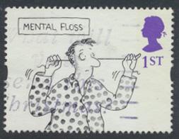 GB SG 1908a SC# 1646 Used Greetings Cartoons 2 phosphor bands  see details