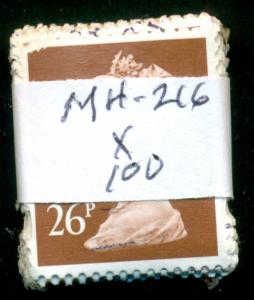 GREAT BRITAIN SG-Y1753, SCOTT # MH216 MACHIN USED, 100 STAMPS, GREAT PRICE!