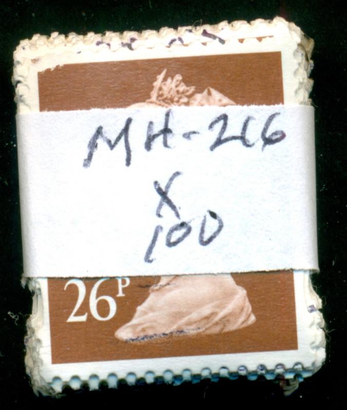 GREAT BRITAIN SG-Y1753, SCOTT # MH216 MACHIN USED, 100 STAMPS, GREAT PRICE!