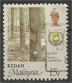 KEDAH, 1986, used 15c, Agriculture Scott 134