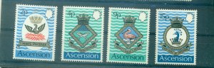 Ascension Is. - Sc# 152-5. 1973 Regiment Insignia. MNH $5.20.