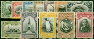 Falkland Islands 1933 Centenary Set of 12 SG127-138 Superb MNH