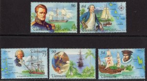 Thematic stamps VANUATU 1999 EXPLORERS 798/02 mint