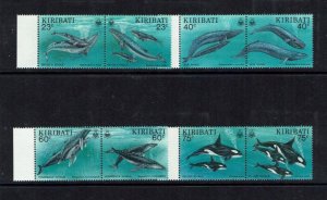 Kiribati: 1994, Whales, MNH set