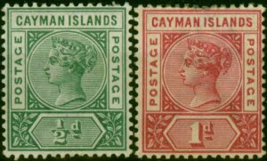 Cayman Islands 1900 Set of 2 SG1-2 Fine LMM