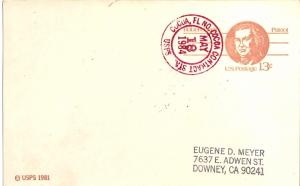 United States Florida Cocoa Contract Sta. Cocoa 1984 red double ring  Postal ...