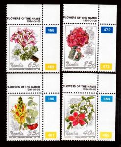 Namibia # 762-765 Mint NH Flowers!