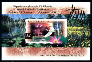 [90955] Australia 1997 Flora Fauna Wetlands Birds OVP Italia Sheet MNH