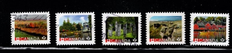 Canada - #2890 - 2894 2016 UNESCO set/5 - Used