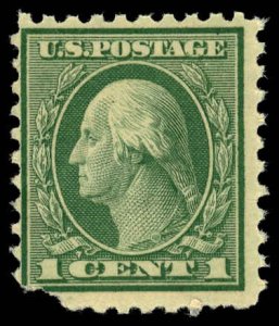 US Sc 543 F-VF/MNH - 1921 1¢ Washington Perf 10 - Rotary Press - Corner Tear