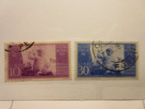 ITALY  Scott  493, 494  USED  Cat $4