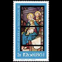 ST.PIERRE 1986 - Scott# 486 Christmas Set of 1 NH