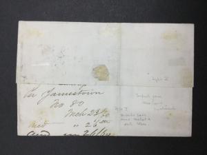 US #26 PAIR USED ON COVER $ LOT #6278