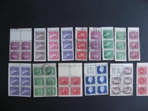 Canada 15 different used booklet panes