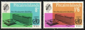 Pitcairn Islands Sc #62-63 Mint Hinged