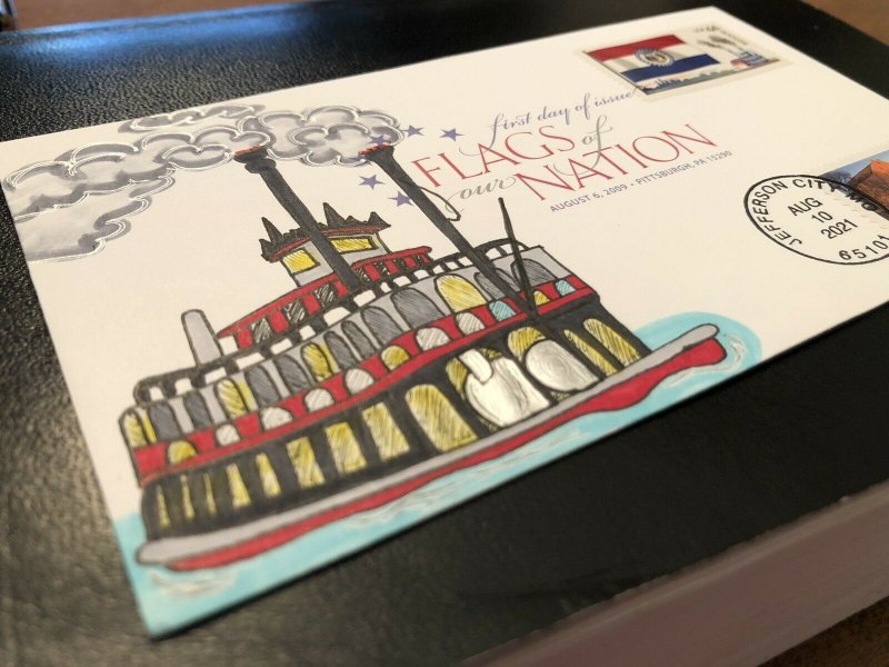 2009 Flags of our Nation 2021 MISSOURI STATEHOOD FDC Hand Drawn Cachet 1/1