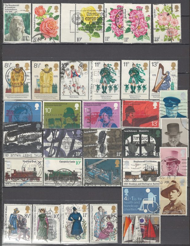 COLLECTION LOT OF #1086 GREAT BRITAIN 66 STAMPS 1966+ CLEARANCE 2 SCAN