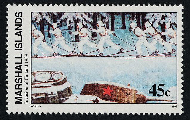 Marshall Islands 241 MNH WWII, Invasion of Finland, Tank