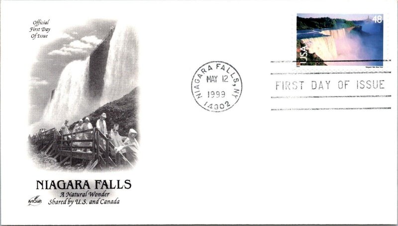 FDC 1999 SC #C133 Artcraft Cachet - Niagara Falls, NY - Single - J2975