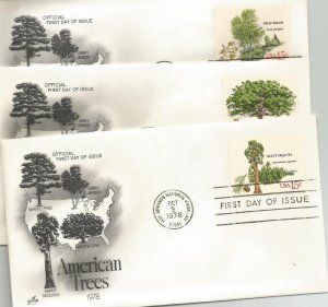 American Trees 4 fdc