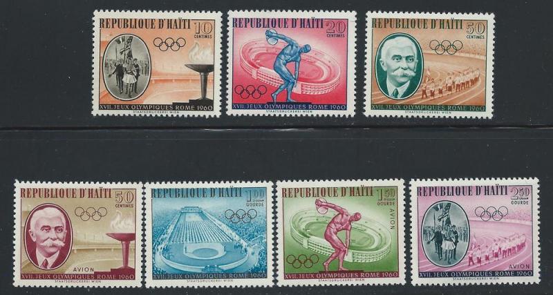 HAITI SC# 462-5 & C163-5 F-VF MNH 1960