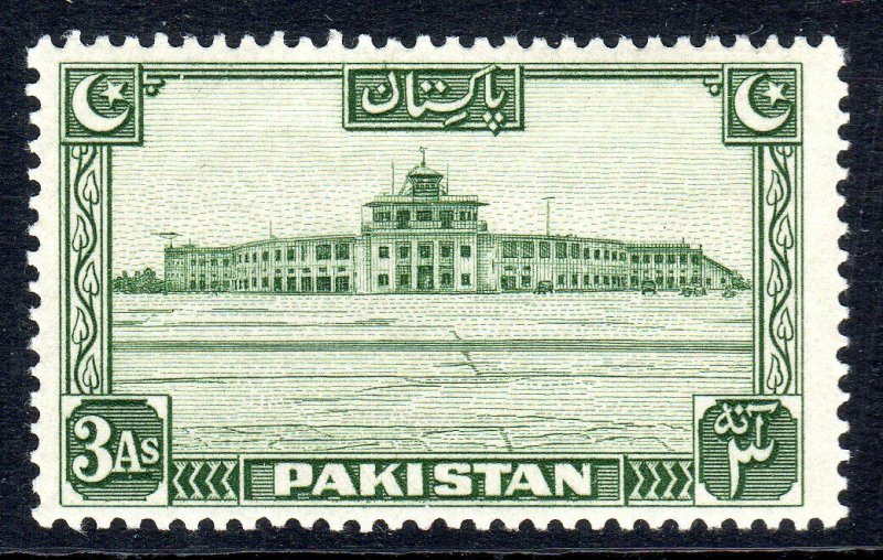 PAKISTAN - 1948 -57   SG 31- 3 anna - p14   vlmm  cv £ 7.50