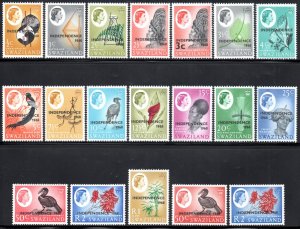 Swaziland - 1968 Independence Set MNH** SG 142-160