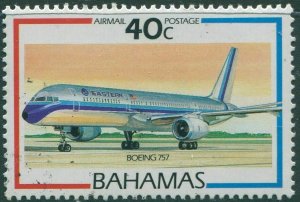 Bahamas 1987 SG801 40c Boeing 757 aircraft FU