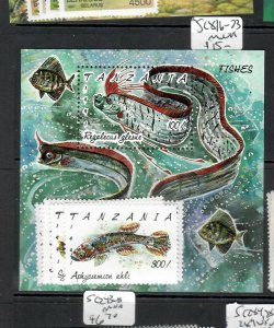 TANZANIA  (PP2904B) FISH   SET  SC 816-23      MNH 