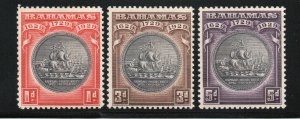 Bahamas - SG# 126 - 128 MH (rem)    -      Lot 0420264