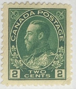 CANADA 1911-1925 #107 King George V 'Admiral' Issue - MH (CV 30$ +)