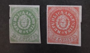 ARGENTINA 7C 7F Stamp Lot Used Unused NG T18379