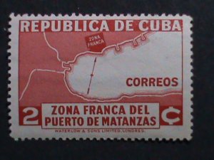 ​CUBA 1936 SC#325  86 YEARS OLD-MAP OF FREE ZONE OF CUBA - MH-VERY FINE