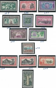 Scott: 229-241 New Zealand - Centennial of New Zealand, MNH