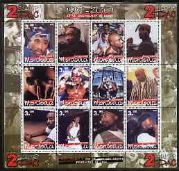 MORDOVIA - 2001 - Tupac Shakun - Perf 12v Sheet -Mint Never Hinged-Private Issue