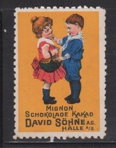 German Advertising Stamp - Mignon Chocolate & Cacao, David Söhne, Halle