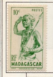 Madagascar 1946-49 Issue Fine Mint Hinged 10c. 141558