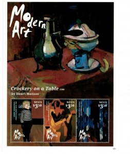 Nevis - 2014 -  Modern Art - Sheet of Three  - MNH