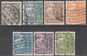 Denmark #232-8  F-VF Used CV $32.60  (A16892)