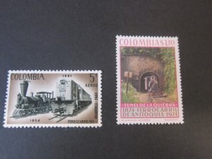 Colombia 1962 Sc C441,824 train MNH