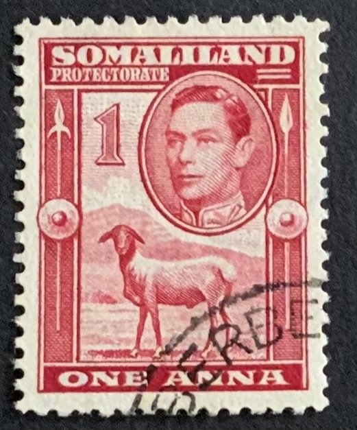 SOMALILAND PROTECTORATE 1938 SHEEP DEFINITIVE 1 ANNA SG94 FINE USED