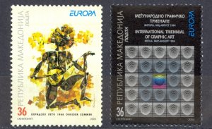 Macedonia Sc# 264-265 MNH 2003 Europa