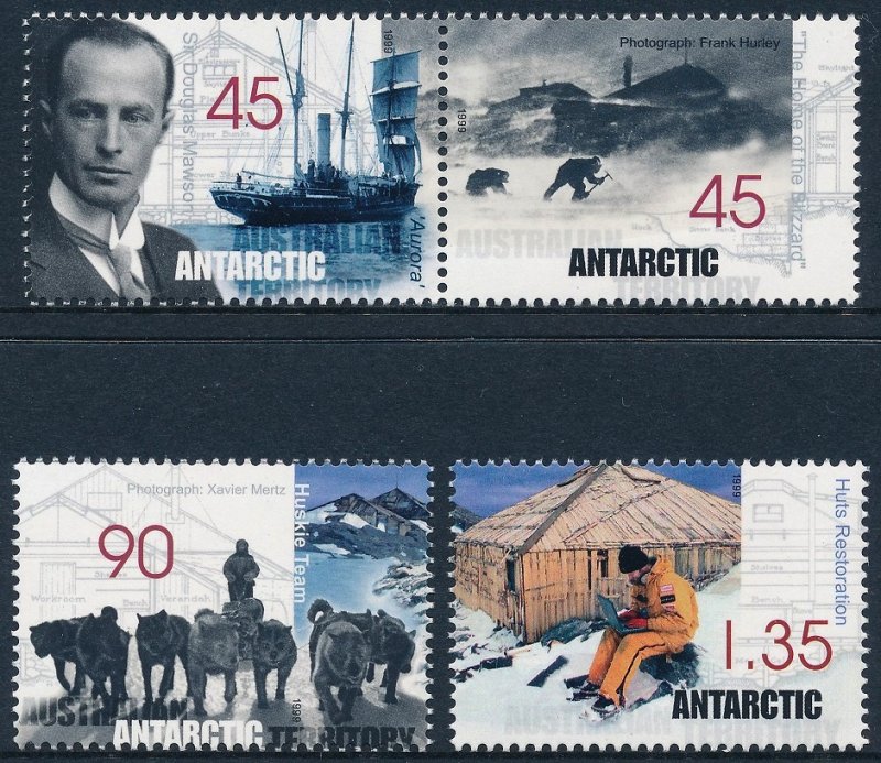 Australian Antarctic Territory 1999 Mawson's Huts Set of 4 SG126-129 MNH