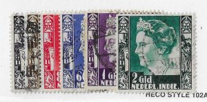 Netherland Indies Sc #218-225  used VF