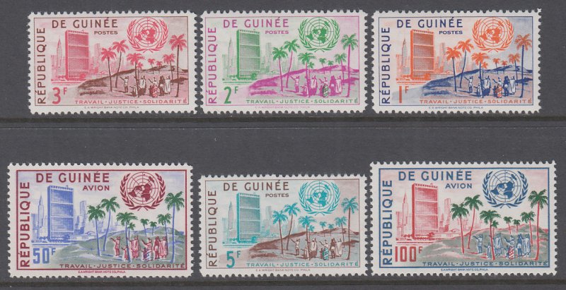 Guinea 190-193,C22-C23 United Nations MNH VF