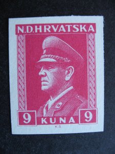 Croatia reverse offset on thick MNG paper