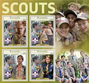 Stamps. Scouts 2023 year 1+1 sheets perforated  NEW