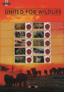 CS-038 2018 United For Wildlife Smiler sheet no.2578 UNMOUNTED MINT